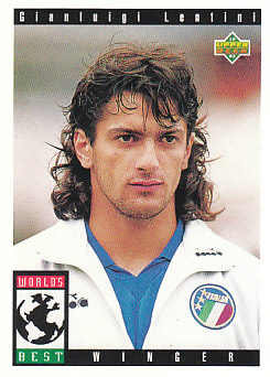 Gianluigi Lentini Italy Upper Deck World Cup 1994 Preview Eng/Spa Worlds Best #114